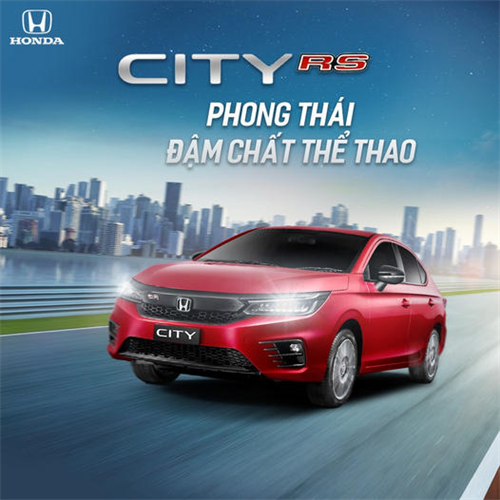 Honda City phiên bản RS – Phong thái đậm chất thể thao