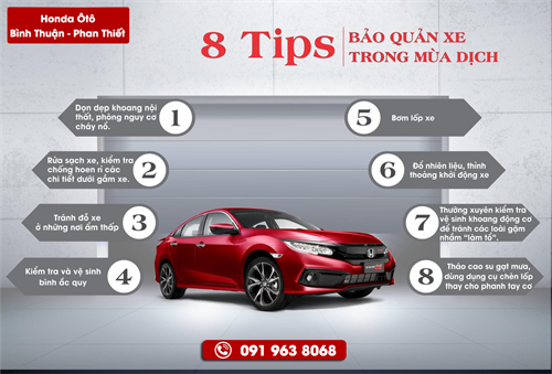 8 Tips bảo quản xe khi không sử dụng trong mùa dịch