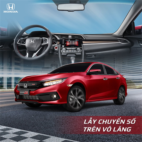 Honda Civic Lái cực “cháy” với lẫy chuyển số trên vô lăng