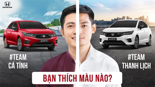 Honda City chọn sắc màu, bật cá tính