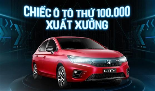 Honda Việt Nam chào mừng xuất xưởng chiếc ô tô thứ 100.000