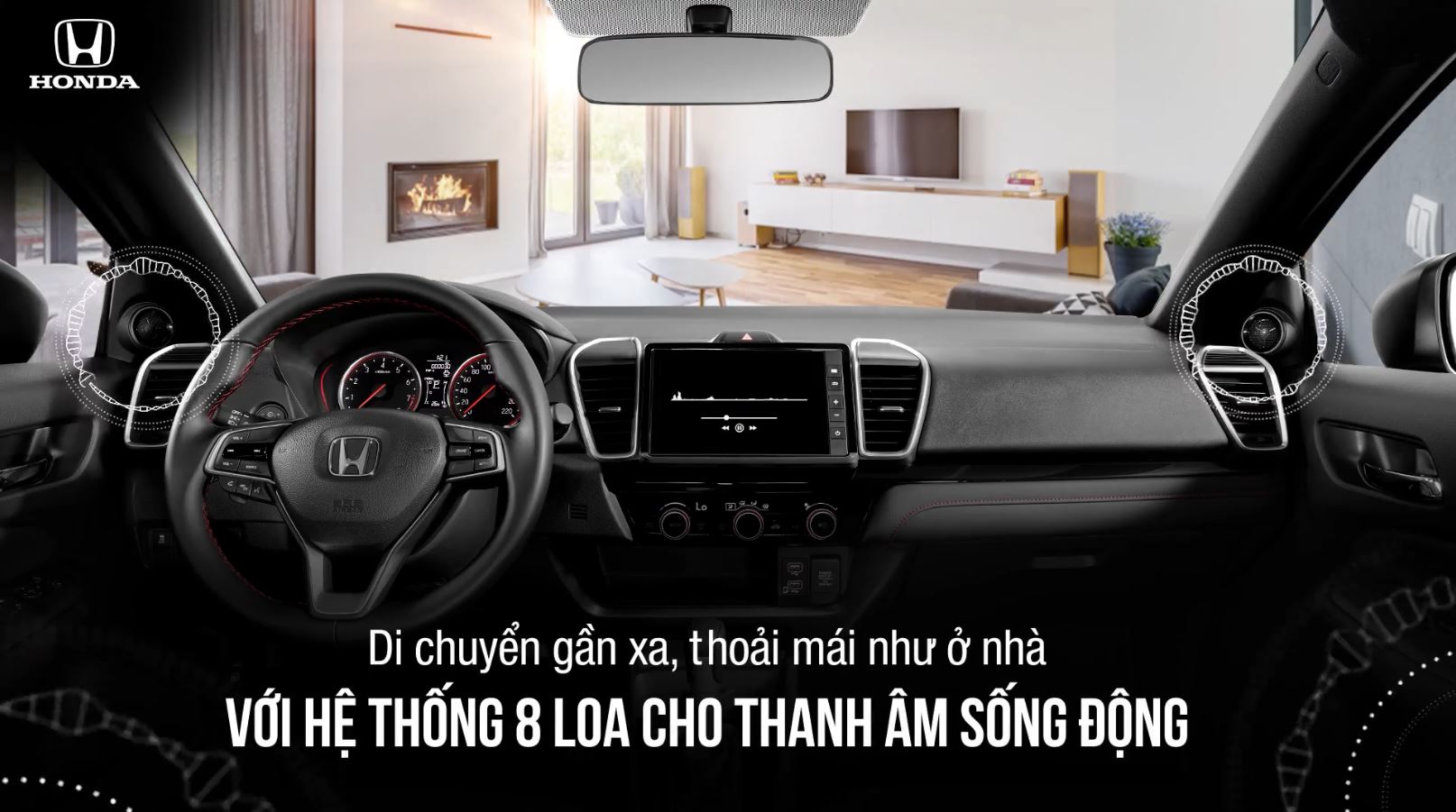 Honda City di chuyển gần xa, thoải mái như ở nhà